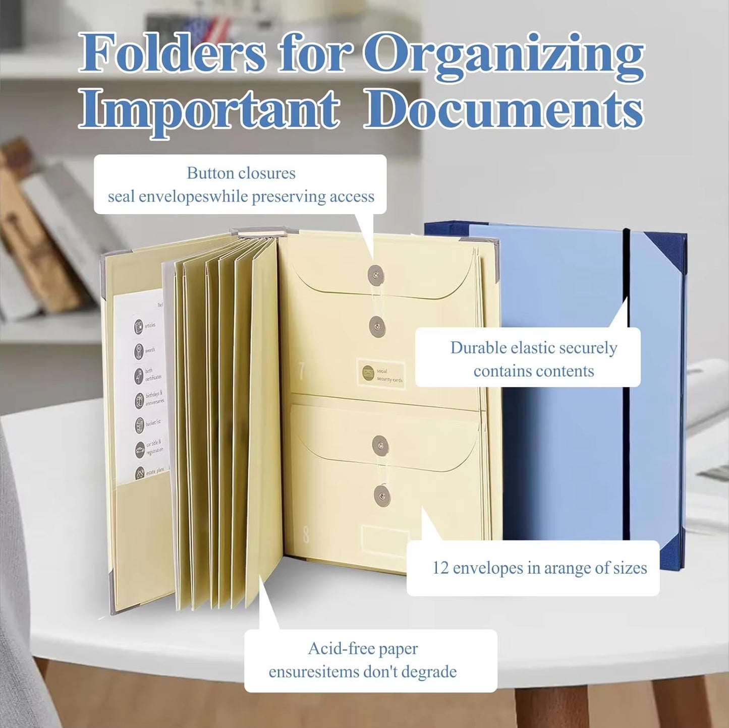 In Case I Go Missing Binder Folio Document Organizer Expanding File Folder Pockets Accordion Document Organizer Pocket Organ